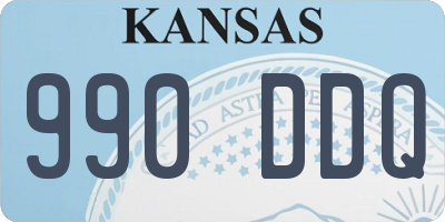 KS license plate 990DDQ