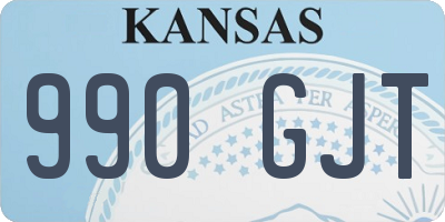 KS license plate 990GJT