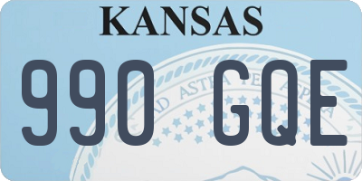 KS license plate 990GQE