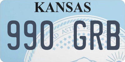 KS license plate 990GRB