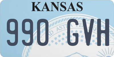 KS license plate 990GVH