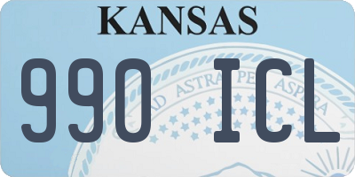 KS license plate 990ICL