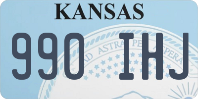 KS license plate 990IHJ