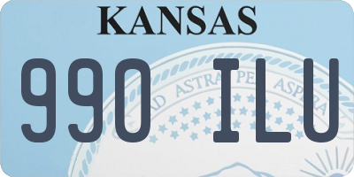 KS license plate 990ILU