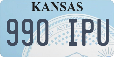 KS license plate 990IPU