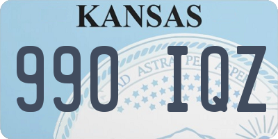 KS license plate 990IQZ