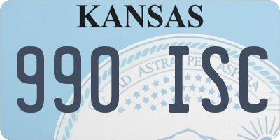 KS license plate 990ISC