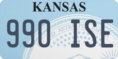 KS license plate 990ISE