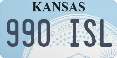KS license plate 990ISL