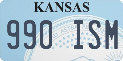 KS license plate 990ISM