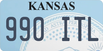 KS license plate 990ITL