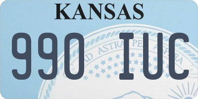 KS license plate 990IUC