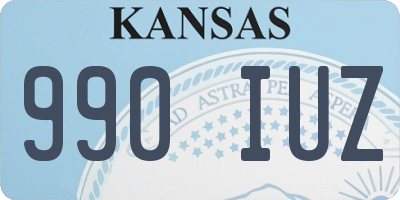 KS license plate 990IUZ