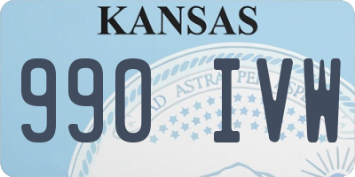KS license plate 990IVW