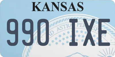 KS license plate 990IXE