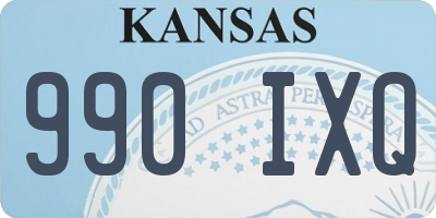 KS license plate 990IXQ