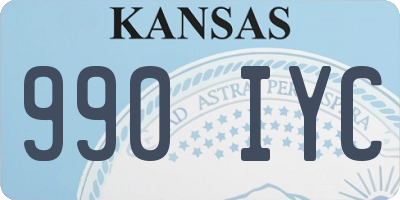 KS license plate 990IYC