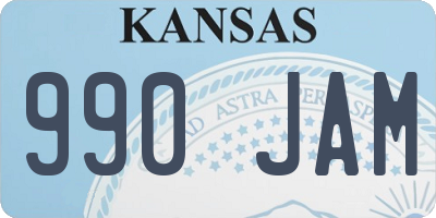 KS license plate 990JAM