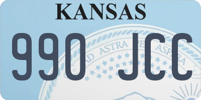 KS license plate 990JCC