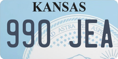 KS license plate 990JEA
