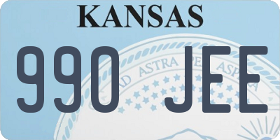 KS license plate 990JEE