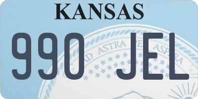 KS license plate 990JEL