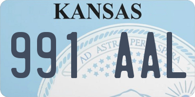 KS license plate 991AAL
