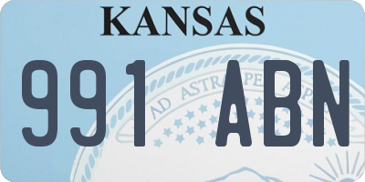 KS license plate 991ABN