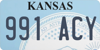 KS license plate 991ACY