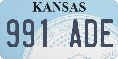 KS license plate 991ADE