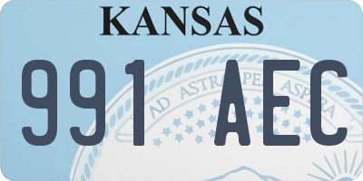 KS license plate 991AEC