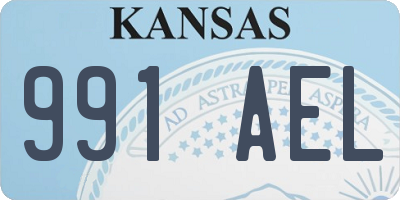 KS license plate 991AEL