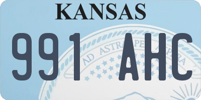 KS license plate 991AHC