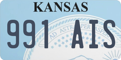KS license plate 991AIS