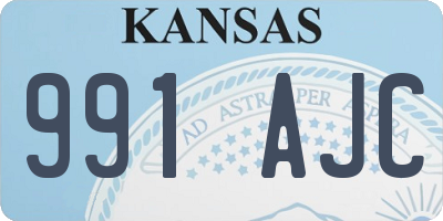 KS license plate 991AJC
