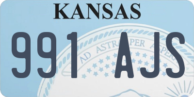 KS license plate 991AJS