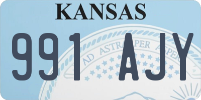 KS license plate 991AJY