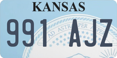 KS license plate 991AJZ