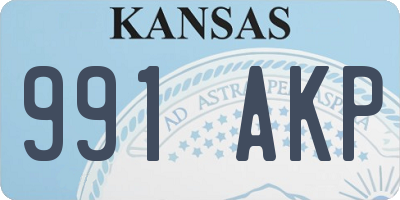 KS license plate 991AKP
