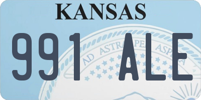 KS license plate 991ALE