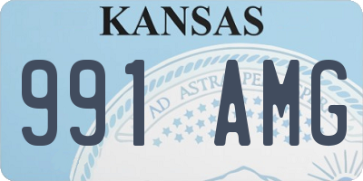 KS license plate 991AMG