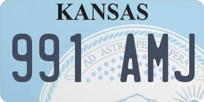 KS license plate 991AMJ