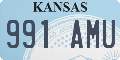 KS license plate 991AMU