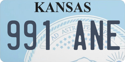 KS license plate 991ANE