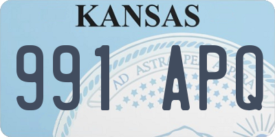 KS license plate 991APQ