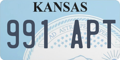 KS license plate 991APT