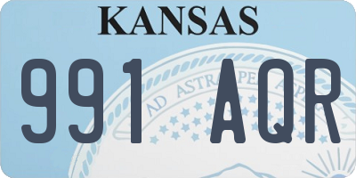 KS license plate 991AQR