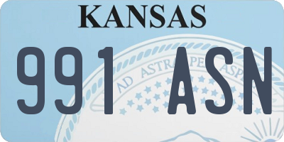 KS license plate 991ASN