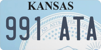 KS license plate 991ATA