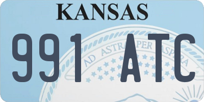 KS license plate 991ATC